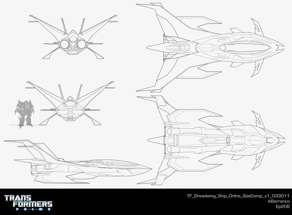 Transformers Prime Dreadwing's Ship, Breakdown's Eye And More CGI Design Image  (1 of 9)